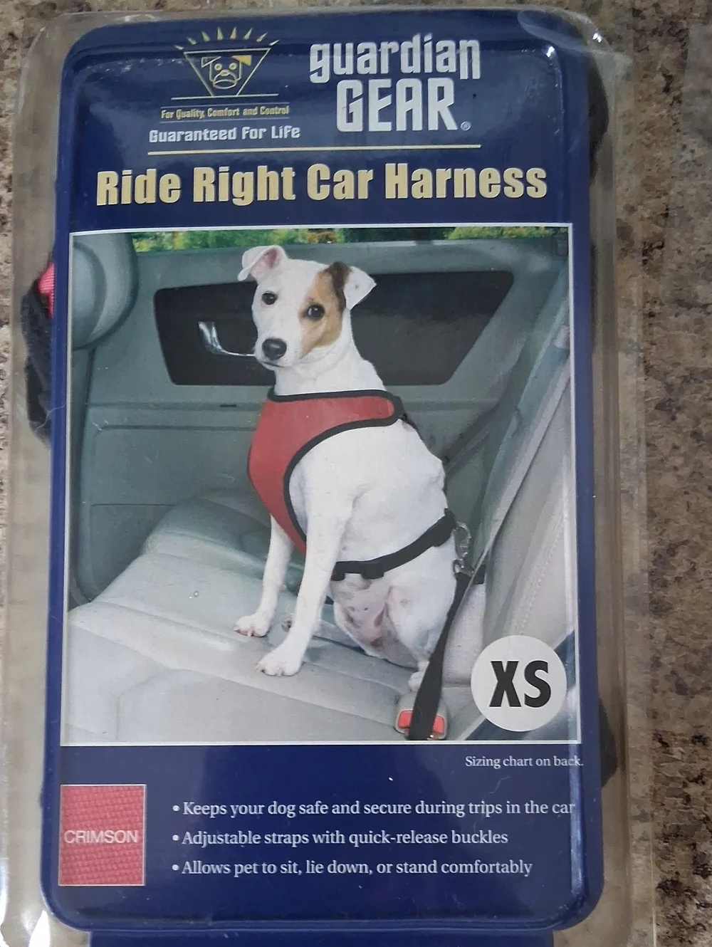 Ride Right Car Harness - Crimson (XS)